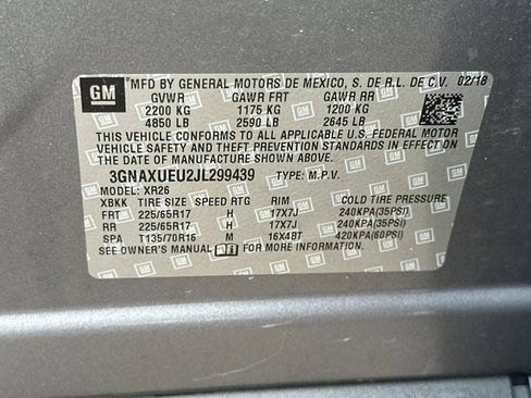 Used 2018 Chevrolet Equinox LT w/ Sun & Infotainment Package AWD/4WD image 26