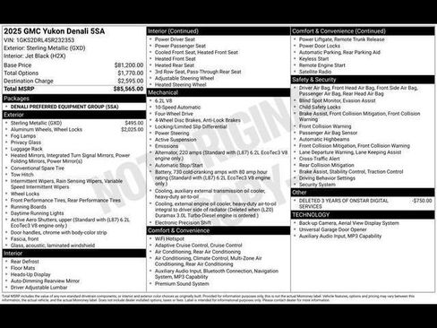 Used 2025 GMC Yukon Denali AWD/4WD image 21