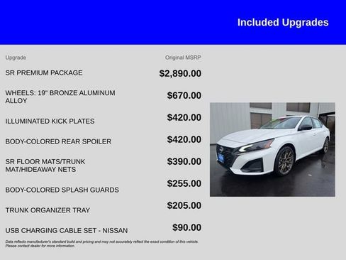 New 2025 Nissan Altima 2.5 SR w/ SR Premium Package image 13