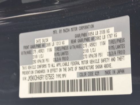 Used 2024 MAZDA CX-90 Plug-In Hybrid w/ Premium Pkg AWD/4WD image 12