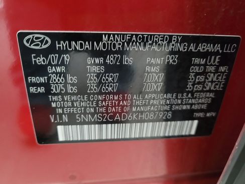 Used 2019 Hyundai Santa Fe SE w/ Cargo Package AWD/4WD image 33
