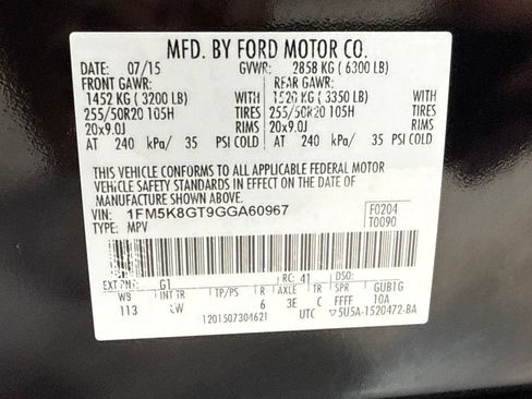 Used 2016 Ford Explorer Sport w/ Equipment Group 401A AWD/4WD image 35