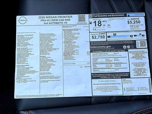 New 2026 Nissan Frontier PRO-4X image 21