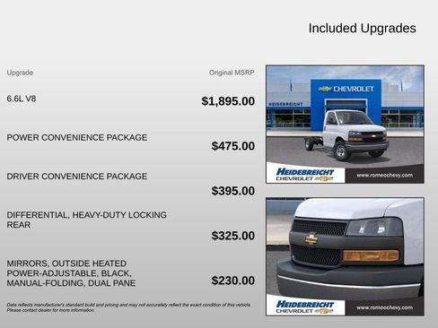 New 2025 Chevrolet Express 3500 w/ Power Convenience Package RWD image 4