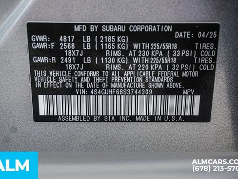 Used 2025 Subaru Crosstrek 2.5i Sport AWD/4WD image 59