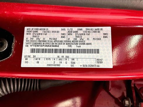 Certified 2022 Ford F150 XLT w/ Equipment Group 302A High image 33