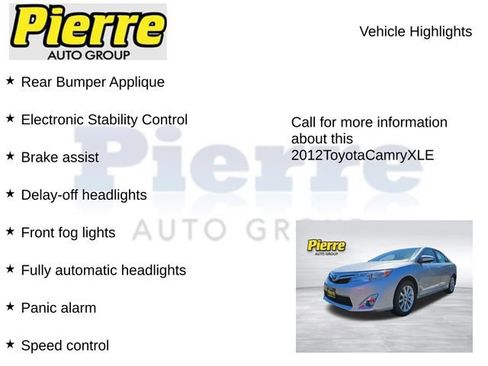 Used 2012 Toyota Camry XLE FWD image 12
