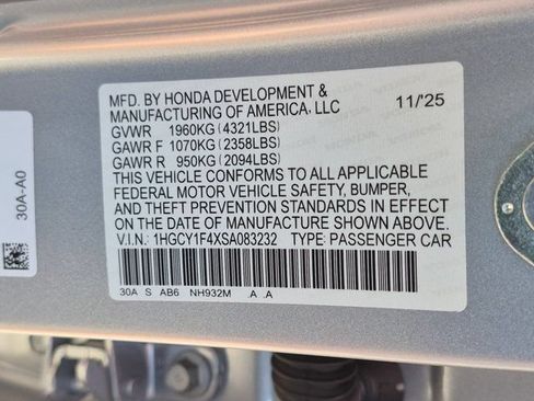 Used 2025 Honda Accord SE image 35