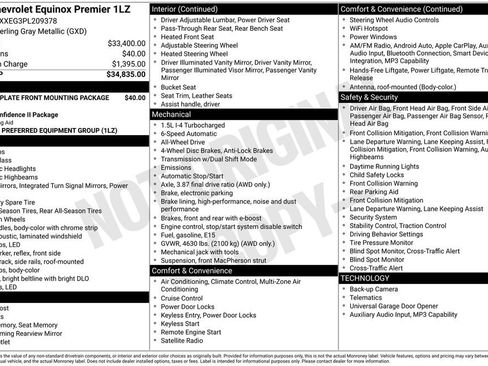 Used 2023 Chevrolet Equinox Premier AWD/4WD image 32