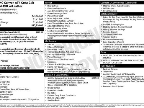 Used 2022 GMC Canyon AT4 w/ Driver Alert Package image 44