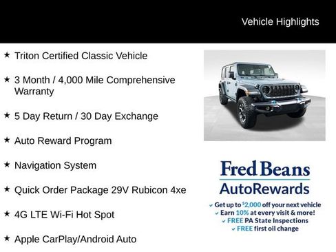 Used 2025 Jeep Wrangler Unlimited Rubicon 4xe AWD/4WD image 4