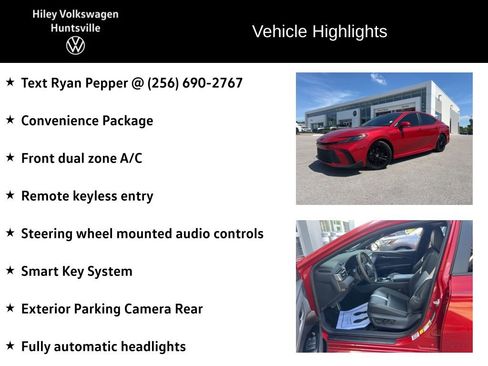 Used 2025 Toyota Camry SE w/ Convenience Package FWD image 6