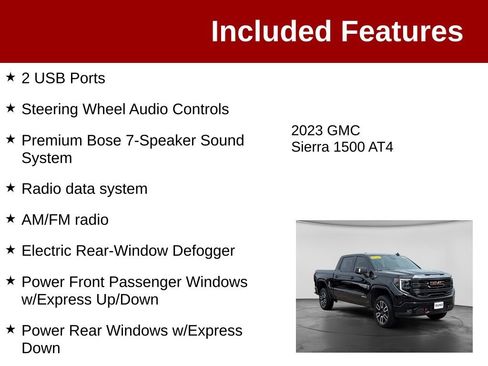Used 2023 GMC Sierra 1500 AT4 w/ AT4 Premium Package AWD/4WD image 4