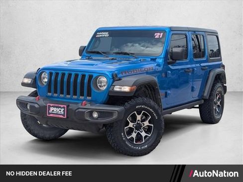 Used 2021 Jeep Wrangler Unlimited Rubicon w/ Cold Weather Group AWD/4WD image 1