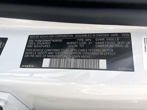 New 2026 Volvo XC60 B5 Ultra w/ Protection Package Premier AWD/4WD image 36