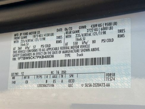 Used 2023 Ford E-Transit Medium Roof w/ Load Area Protection Package RWD image 16