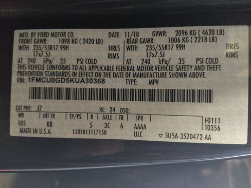 Used 2019 Ford Escape SE FWD image 33