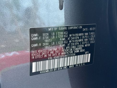 Used 2021 Subaru Outback Touring XT image 42