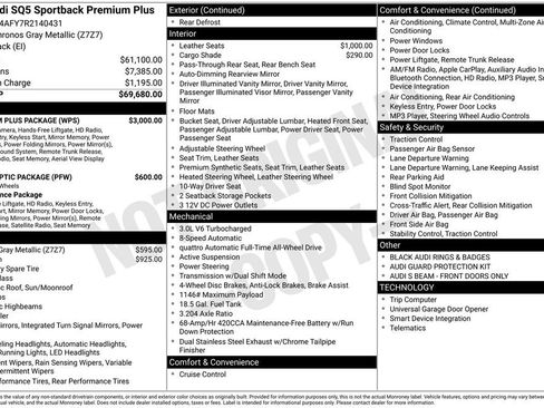 Used 2024 Audi SQ5 Premium Plus w/ Premium Plus Package image 11