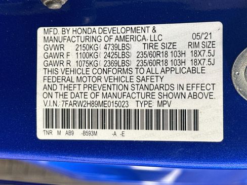 Certified 2021 Honda CR-V EX-L image 38