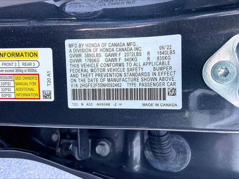 Used 2022 Honda Civic Sport image 35