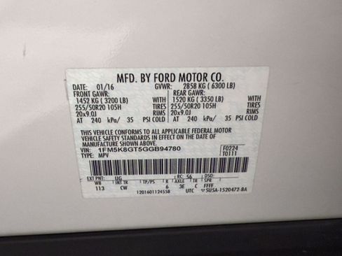Used 2016 Ford Explorer Sport w/ Equipment Group 401A AWD/4WD image 27