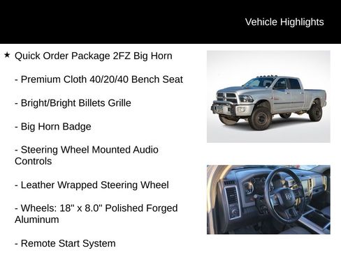 Used 2015 RAM 2500 Big Horn image 11