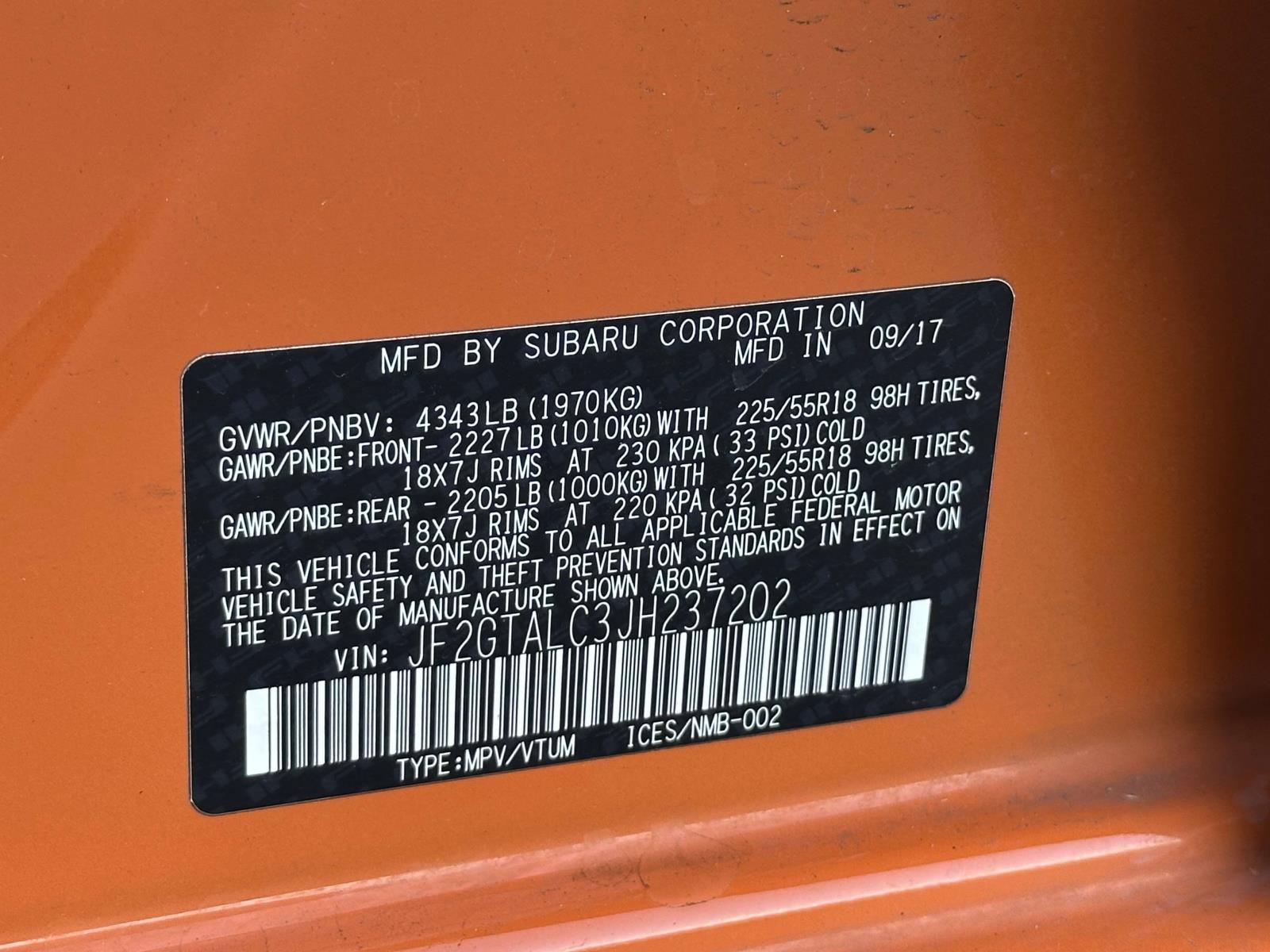 Used 2018 Subaru Crosstrek 2.0i Limited AWD/4WD image 10