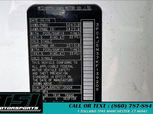 Used 2019 INFINITI QX50 Luxe w/ Navigation Package image 3