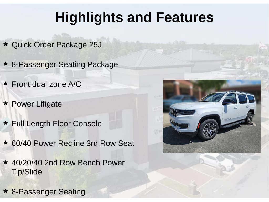 Used 2025 Jeep Wagoneer Series II w/ 8-Passenger Seating Package AWD/4WD image 2