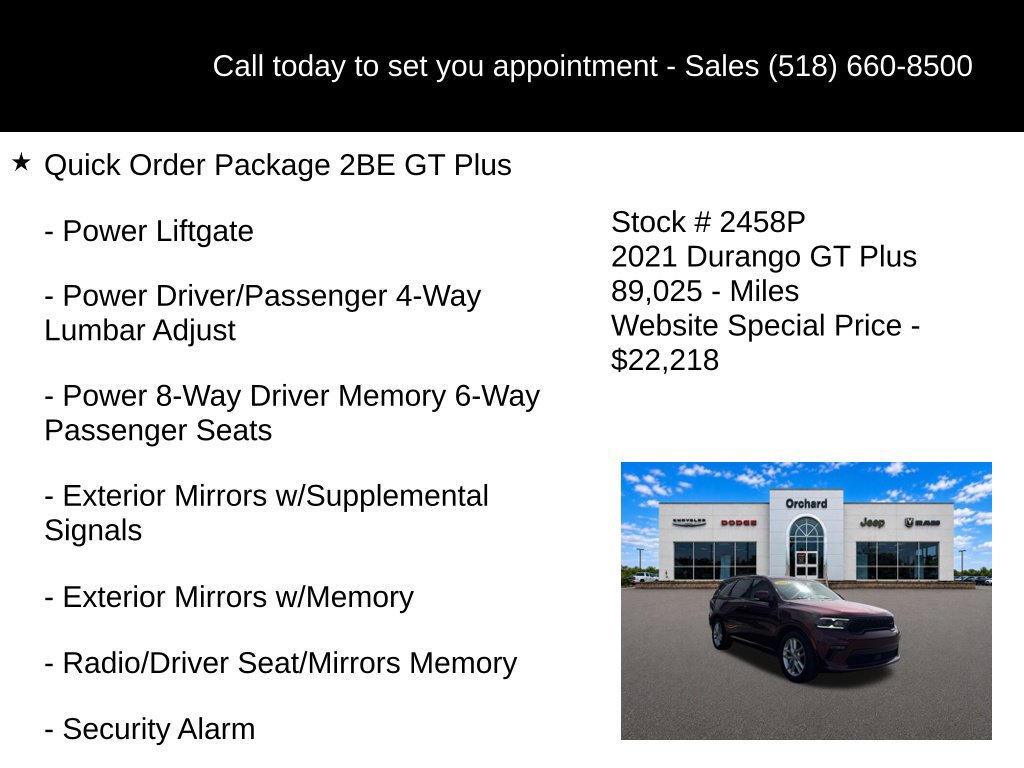 Used 2021 Dodge Durango GT RWD image 10