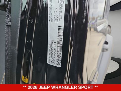 New 2026 Jeep Wrangler Unlimited Sport AWD/4WD image 36
