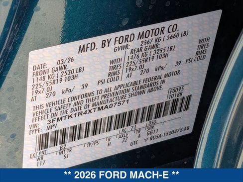 New 2026 Ford Mustang Mach-E Select RWD image 21