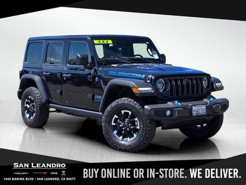Certified 2024 Jeep Wrangler Unlimited Rubicon 4xe w/ Technology Group AWD/4WD image 1