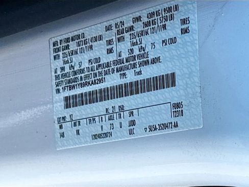 Used 2024 Ford Transit 350 Low Roof w/ Load Area Protection Package RWD image 29