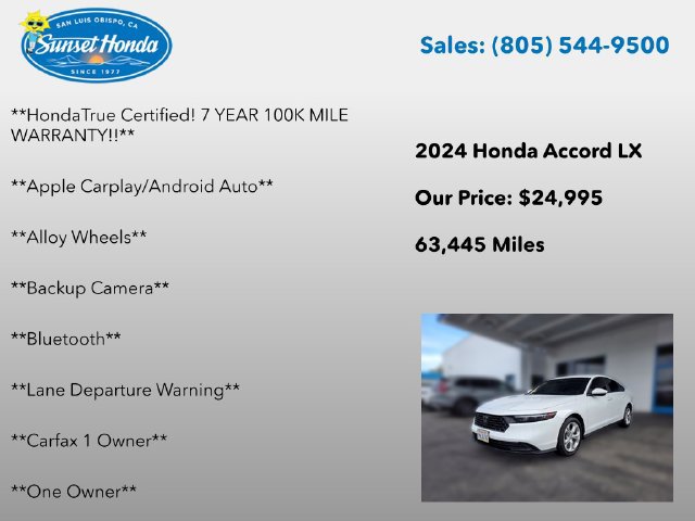 Used 2024 Honda Accord LX image 6