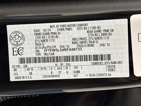 Used 2024 Ford F150 Lariat w/ Equipment Group 502A High image 46