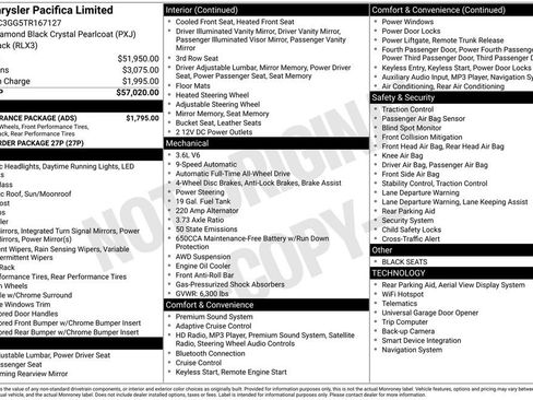 New 2026 Chrysler Pacifica Limited w/ S Appearance Package image 12