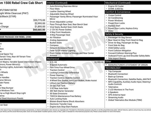 Used 2022 RAM 1500 Rebel AWD/4WD image 37