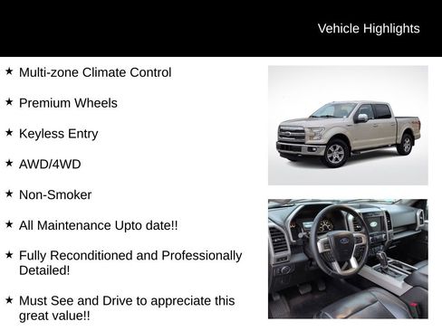 Used 2017 Ford F150 Lariat w/ Equipment Group 501A Mid image 21