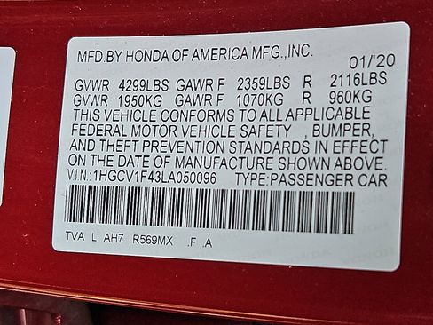 Used 2020 Honda Accord EX image 27