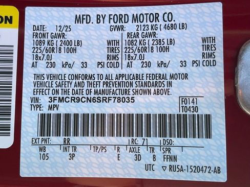 New 2025 Ford Bronco Sport Outer Banks AWD/4WD image 61