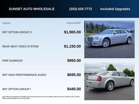 Used 2006 Chrysler 300 SRT8 w/ SRT Option Group II RWD image 22