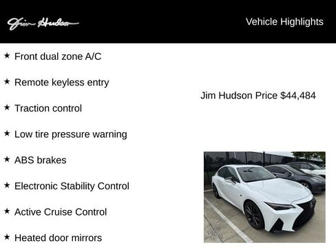 Used 2024 Lexus IS 350 F Sport w/ Accessory Package 2 RWD image 5