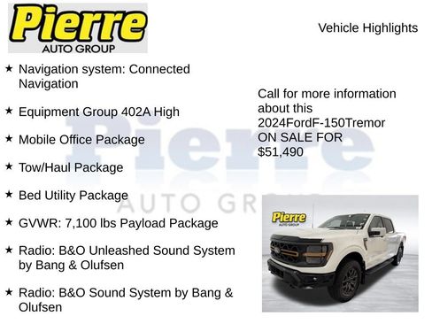 Used 2024 Ford F150 Tremor w/ Equipment Group 402A High image 7