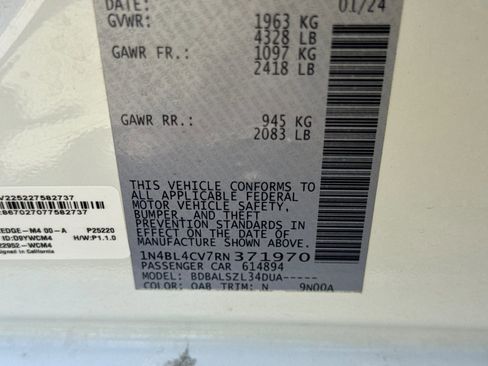 Certified 2024 Nissan Altima 2.5 SR FWD image 28