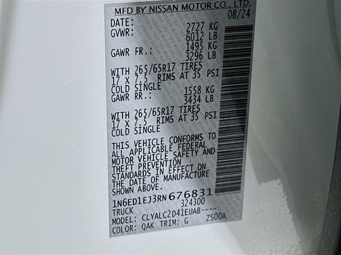 Used 2024 Nissan Frontier SV w/ SV Convenience Package image 12