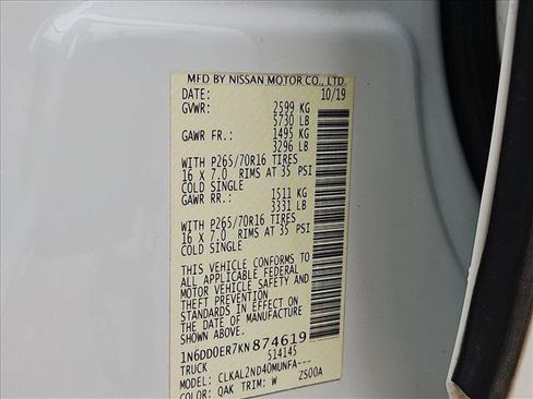 Used 2019 Nissan Frontier SV w/ Value Truck Package image 22