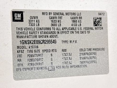 Used 2012 Chevrolet Tahoe 4WD w/ Skid Plate Package image 33