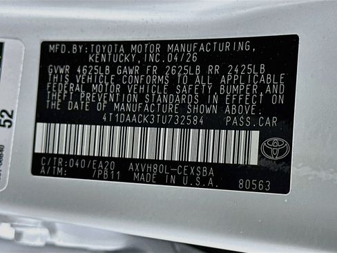 Used 2026 Toyota Camry SE FWD image 12
